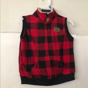 New Carter’s Checkered Vest 24M Reindeer Racing
